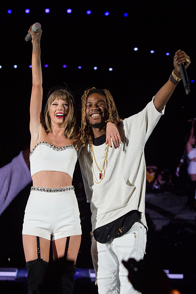 Taylor Swift and Fetty Wap after performing 