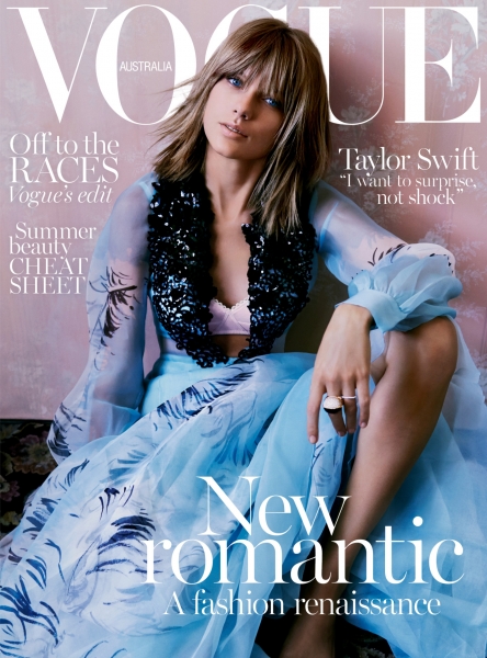 Taylor Swift on the cover of Vogue Australia November 2015 issue.