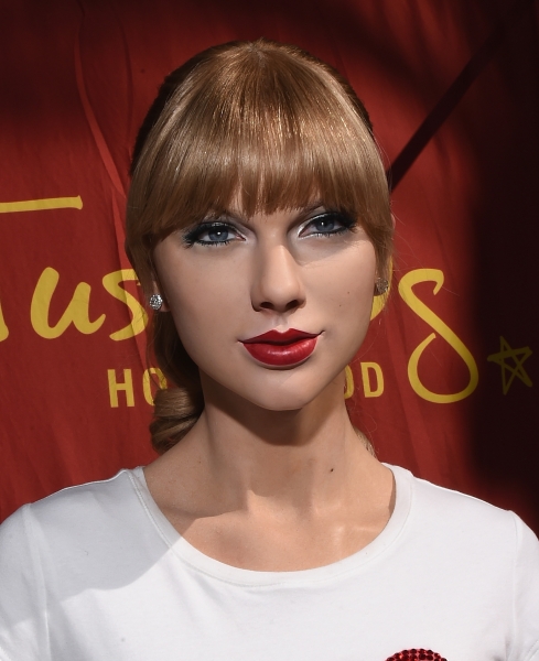 The wax figure of singer Taylor Swift is unveiled at Madame Tussauds Hollywood on October 27, 2014 in Hollywood, California.
